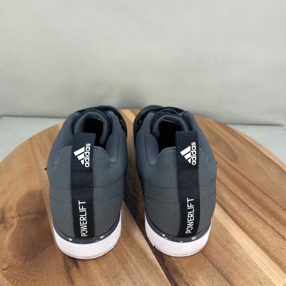 Adidas Powerlift 4 Mens Weightlifting Shoes Black Grey GZ5870 Size 11 - Picture 4 of 8